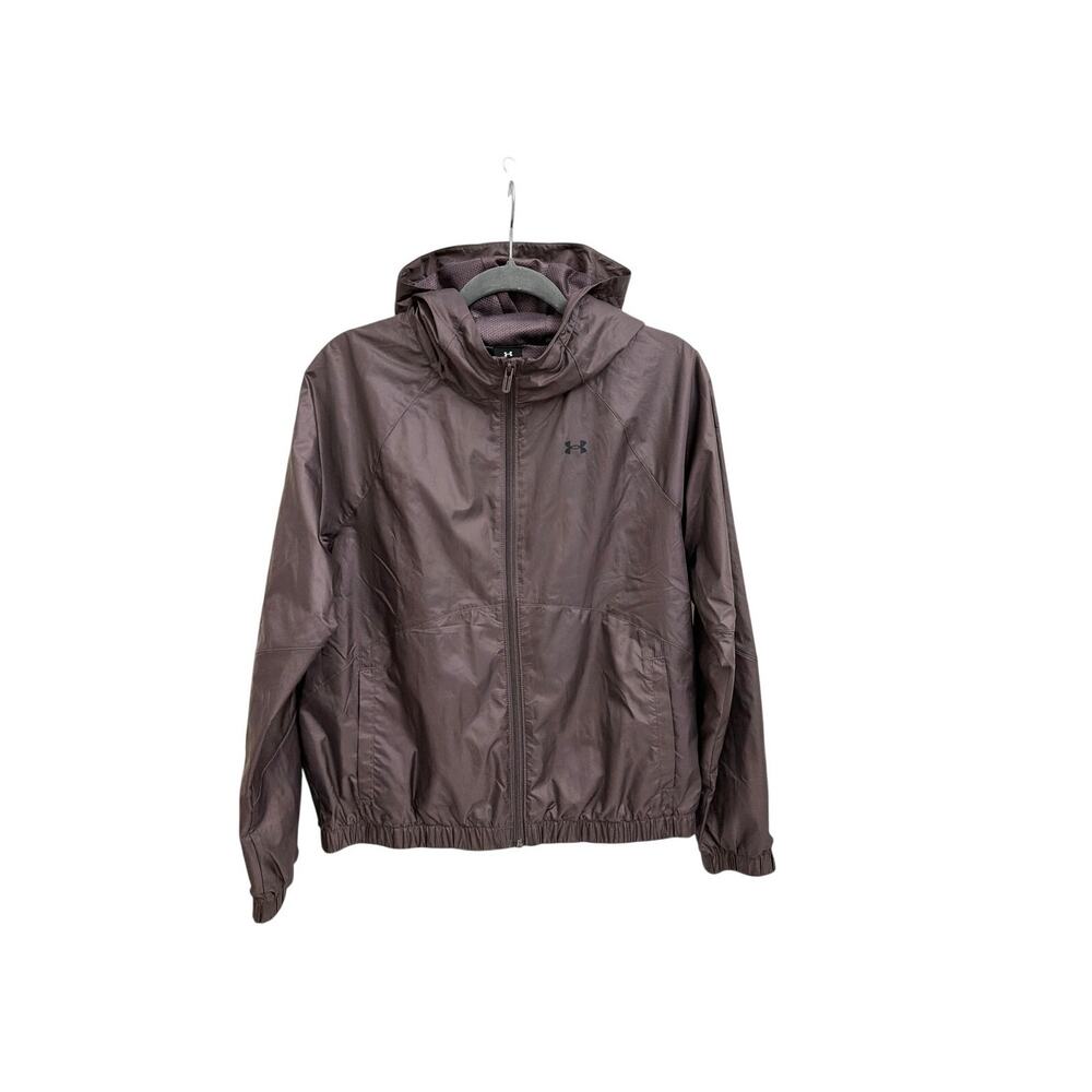 Under Armour Forefront Rain Jacket Hooded Zip Up Windbreaker Women's XS